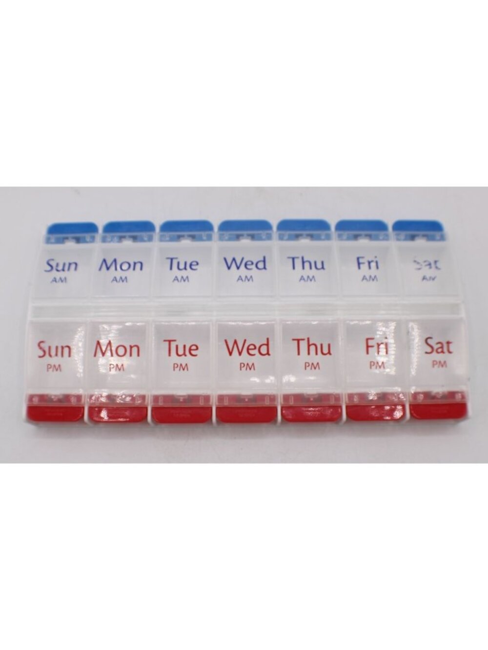 Ezy Dose 7 Day AM/PM Push Button Pill Organizer 14 Compartment Weekly Planner
